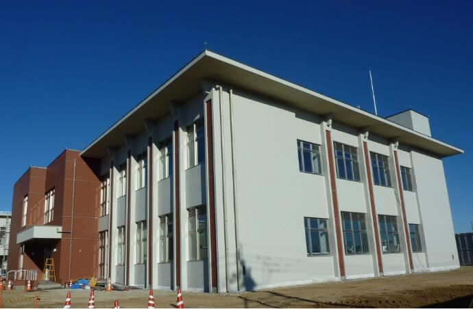 Fukayacity Okabe water purification plant  office building